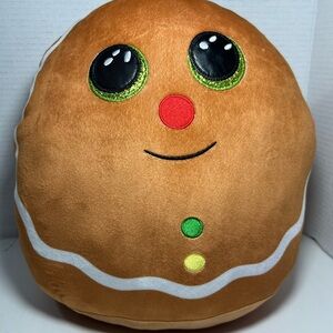 TY Cookie the Gingerbread Man 12” Plush Soft Pillow Toy 2021